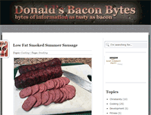Tablet Screenshot of donaldsbaconbytes.com
